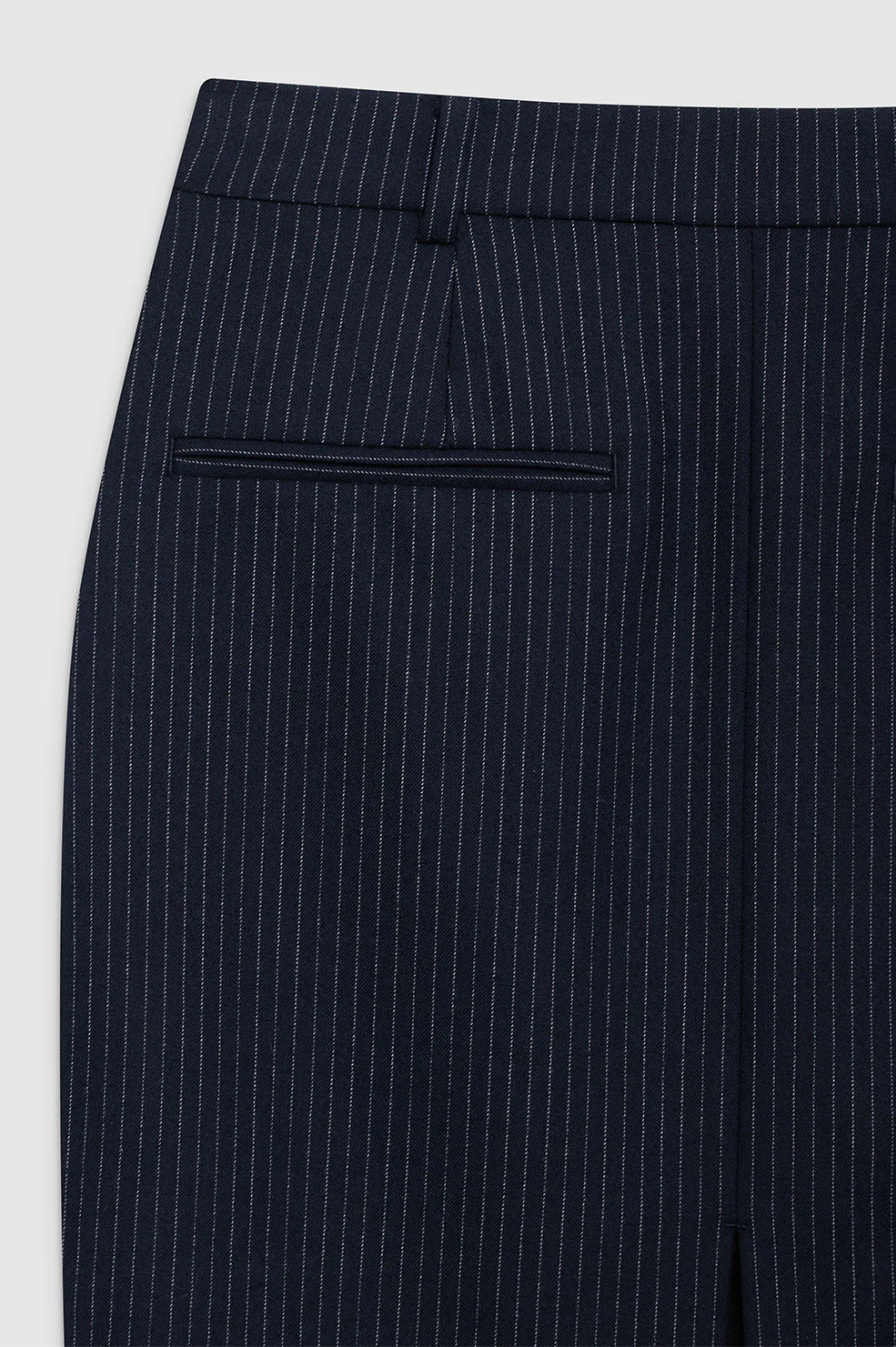 Kora Skirt - Navy Pinstripe