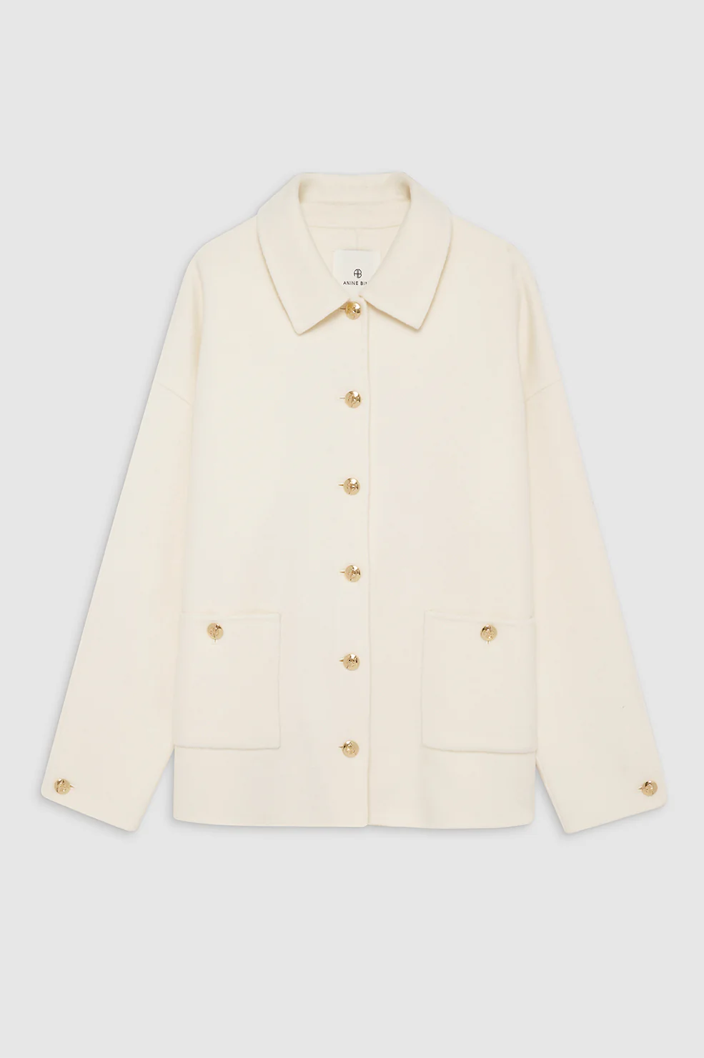 Luca Jacket - Ivory Cashmere Blend