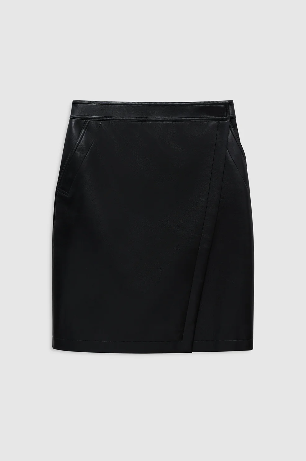 Alanis Skirt - Black Recycled Leather