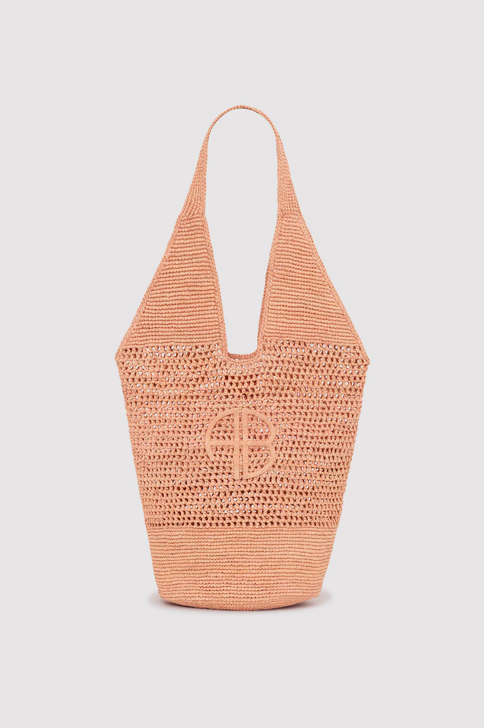 38-leah-logo-hobo-raffia-blush-1.webp Leah Logo Hobo Raffia - Blush