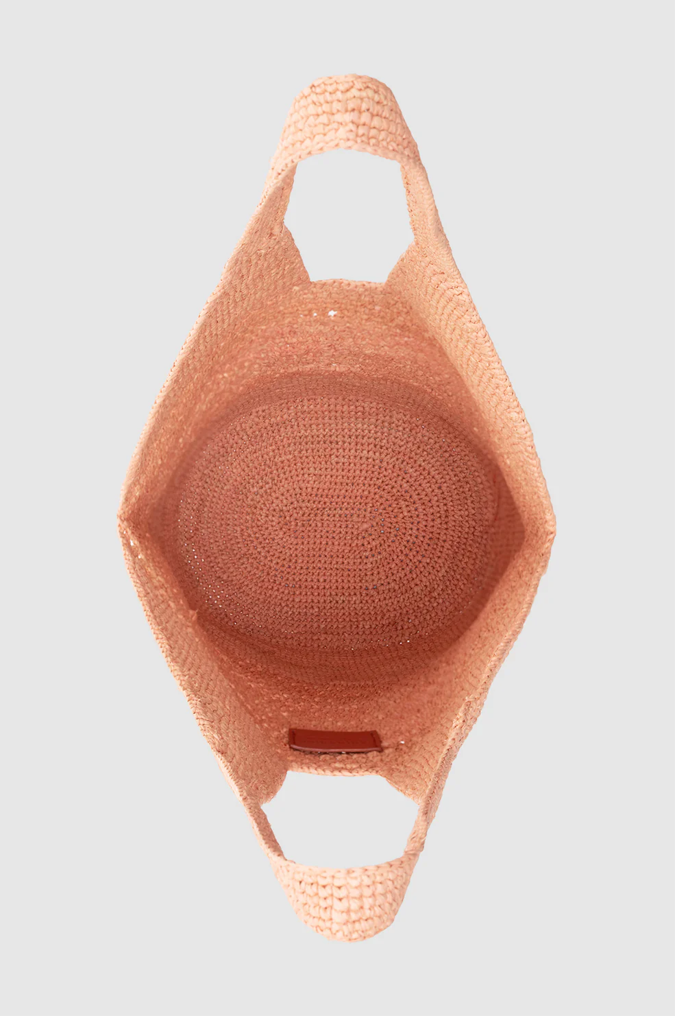 Leah Logo Hobo Raffia - Blush