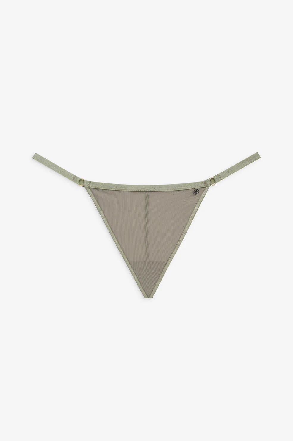Pearl Thong - Green Khaki