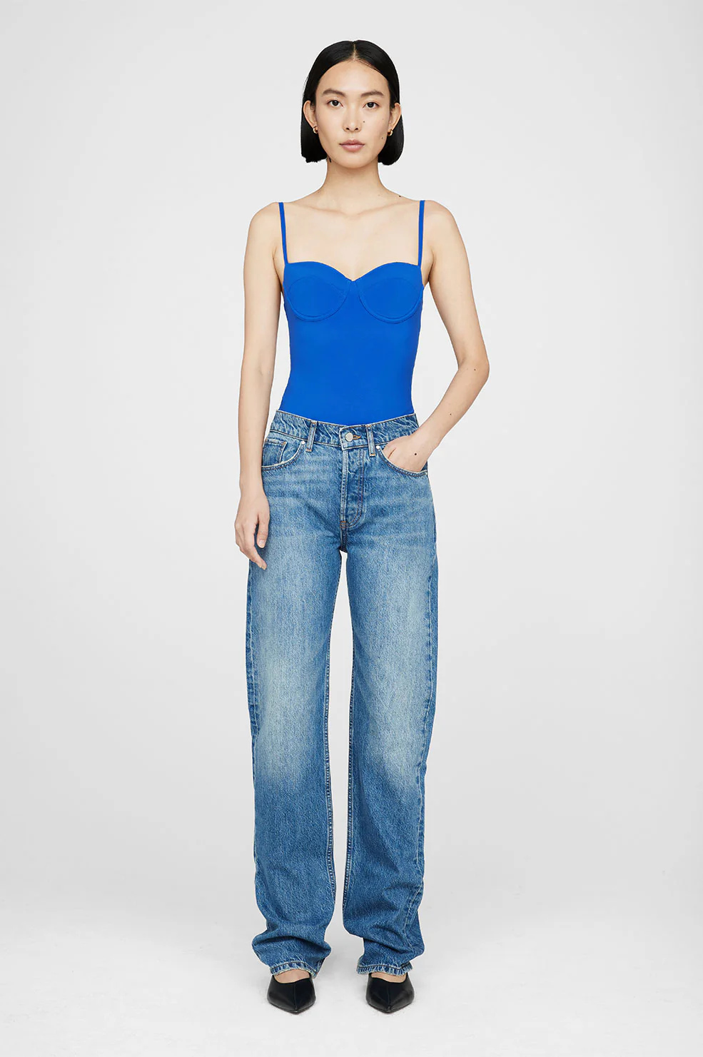 Via Bodysuit - Electric Blue