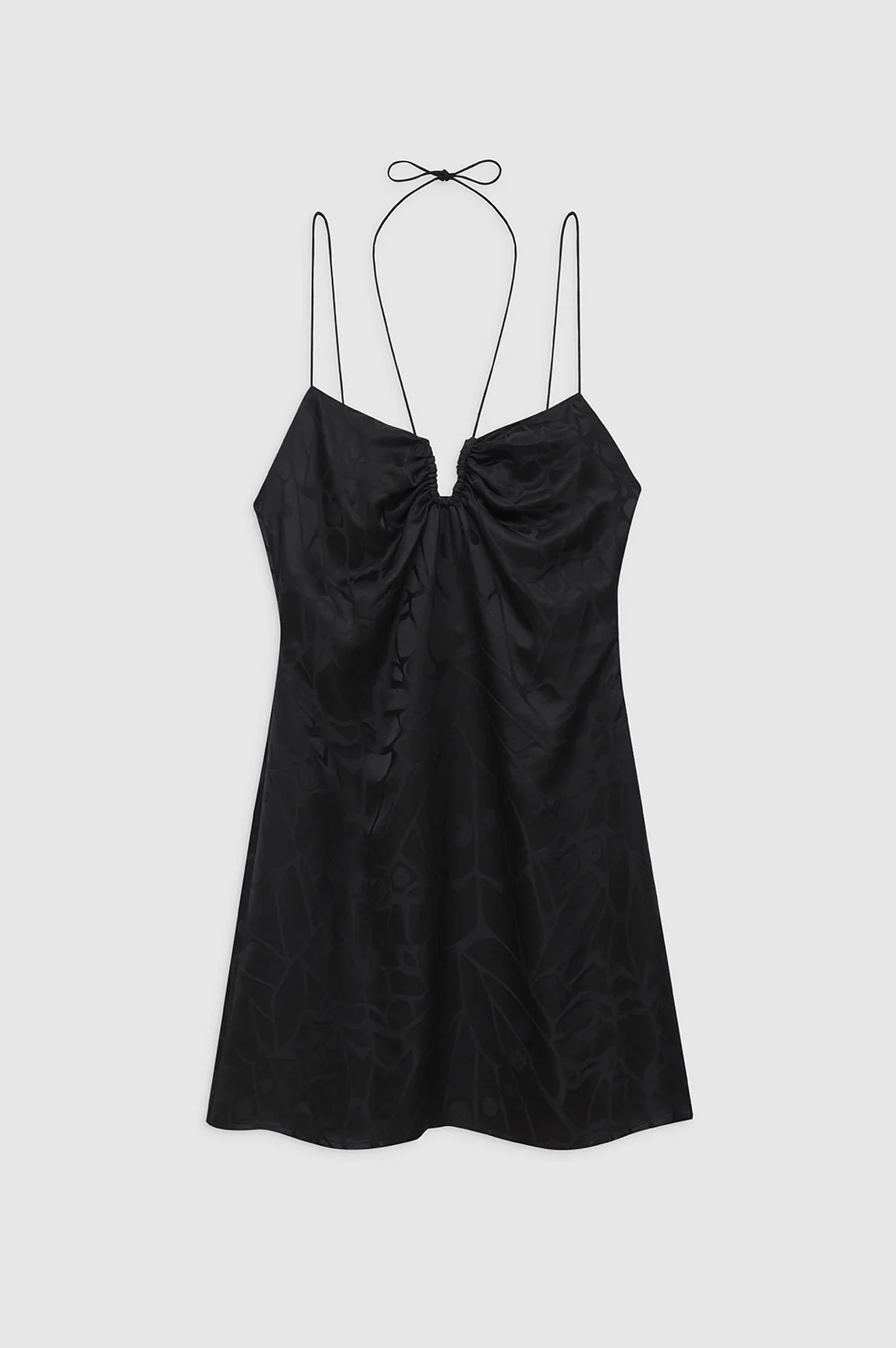 Papillon Dress - Black Butterfly Jacquard