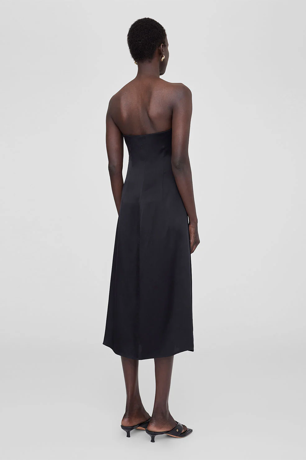 Megan Dress - Black Silk
