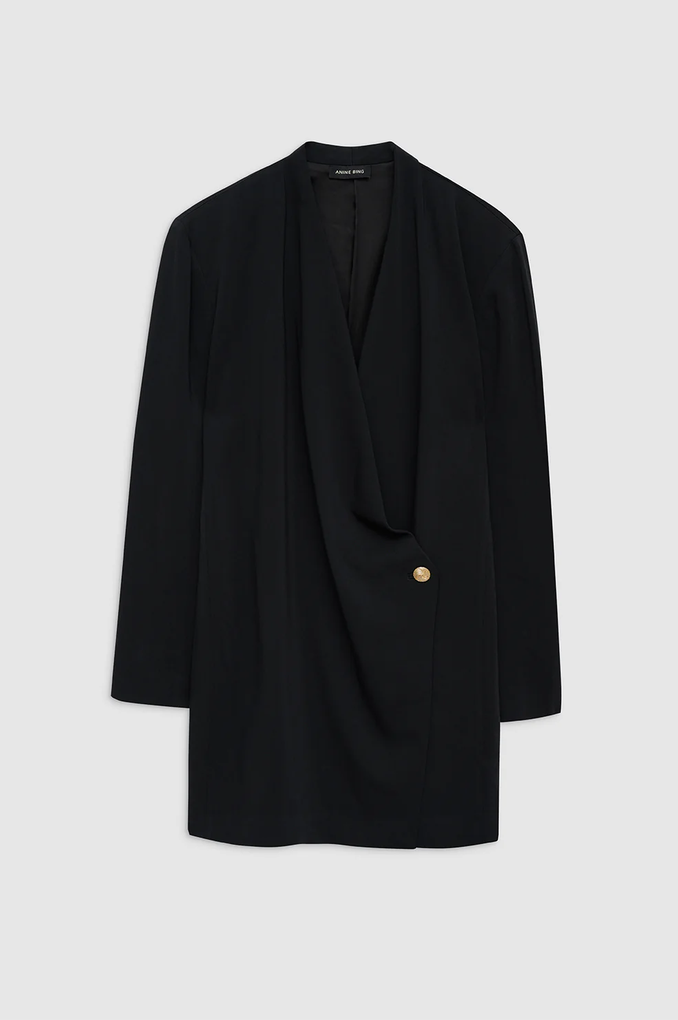 Venice Long Sleeve Mini Dress - Black