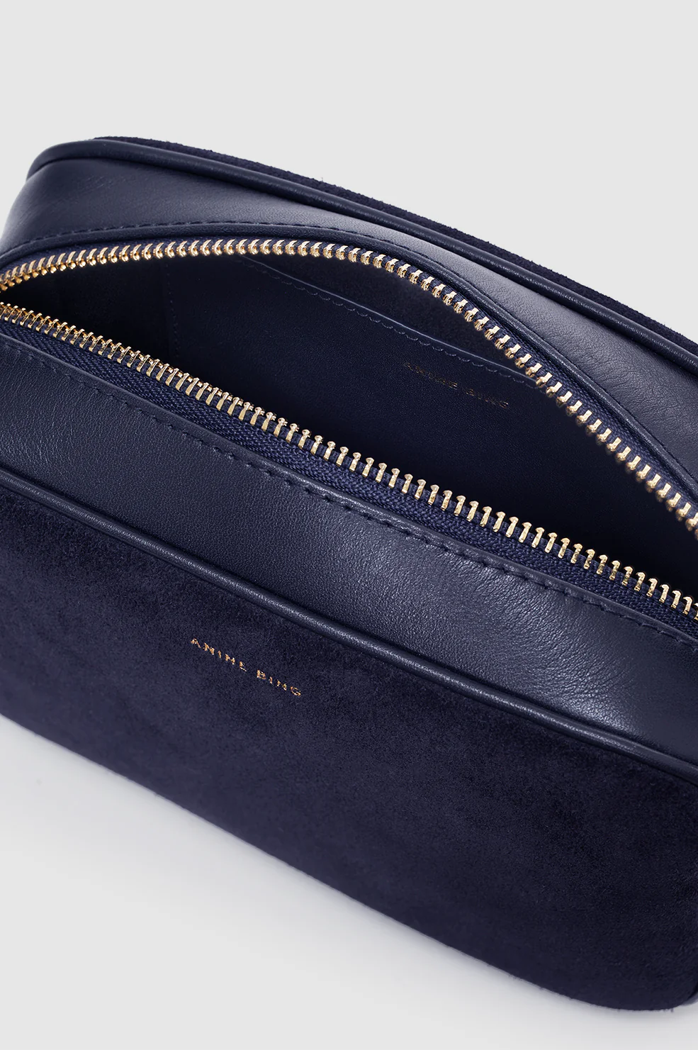 Elly Camera Bag - Navy Suede