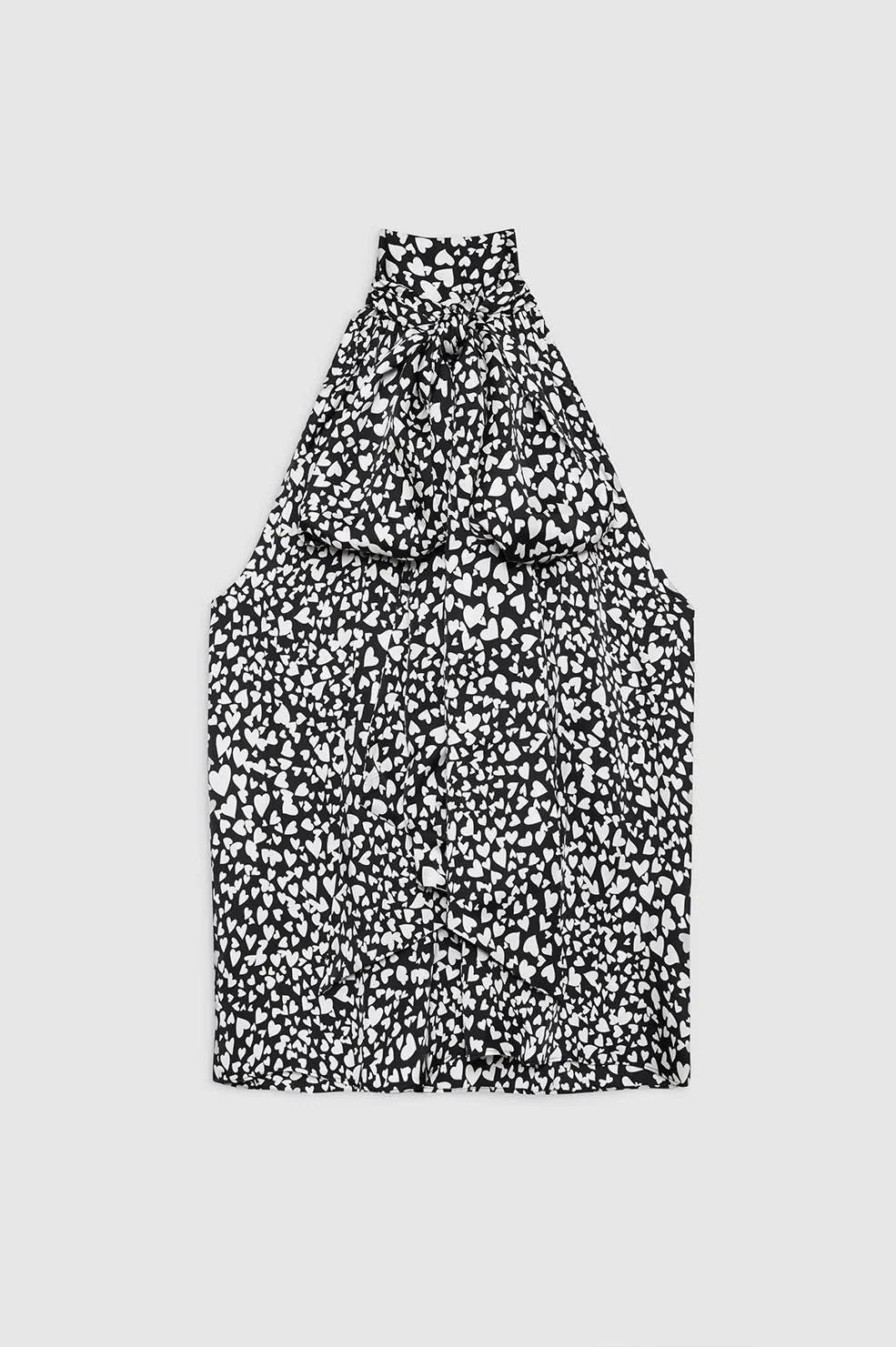 Brooke Top - Black And White Heart