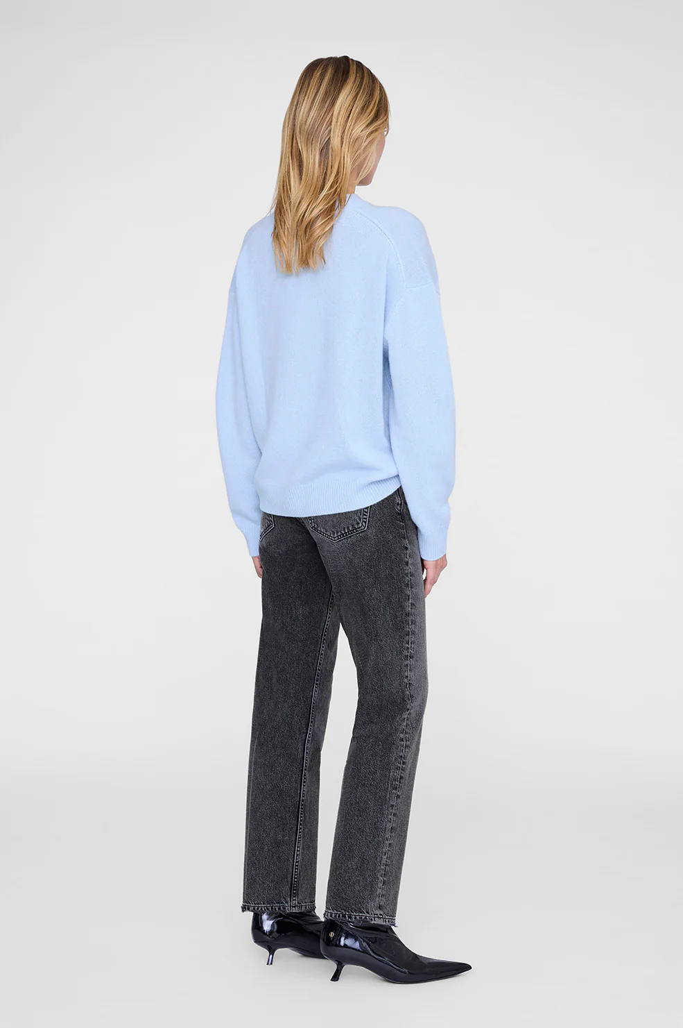 Lee Crew Sweater - Pale Blue