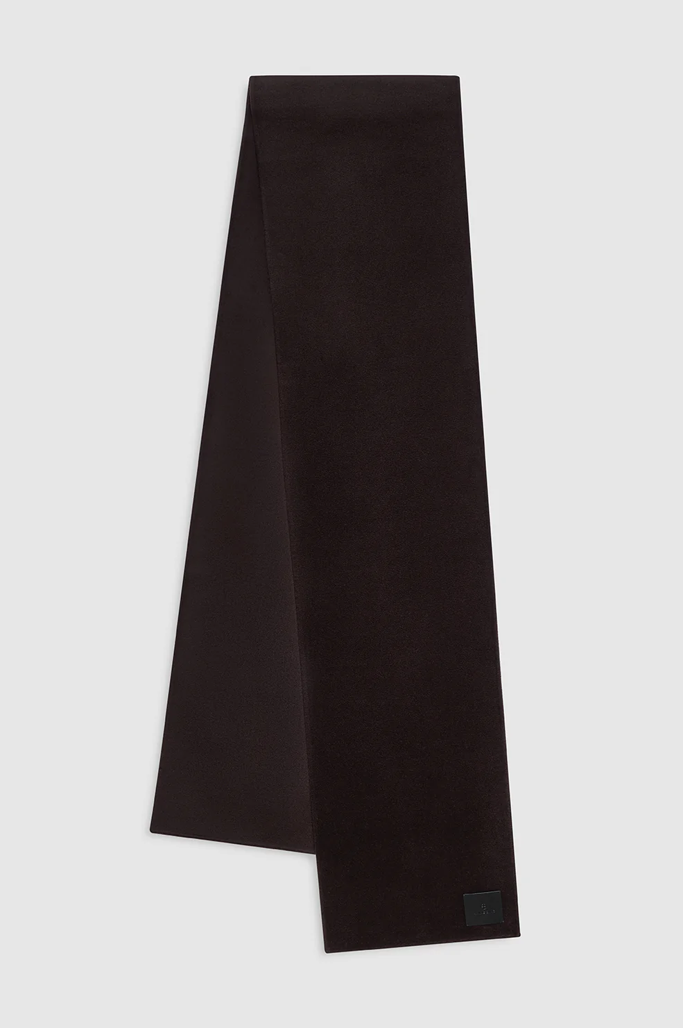 Ava Scarf - Deep Brown Cashmere Blend