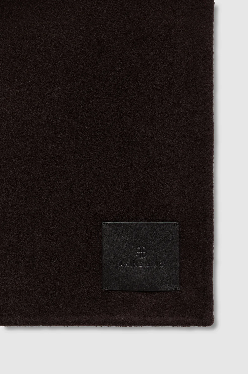 Ava Scarf - Deep Brown Cashmere Blend