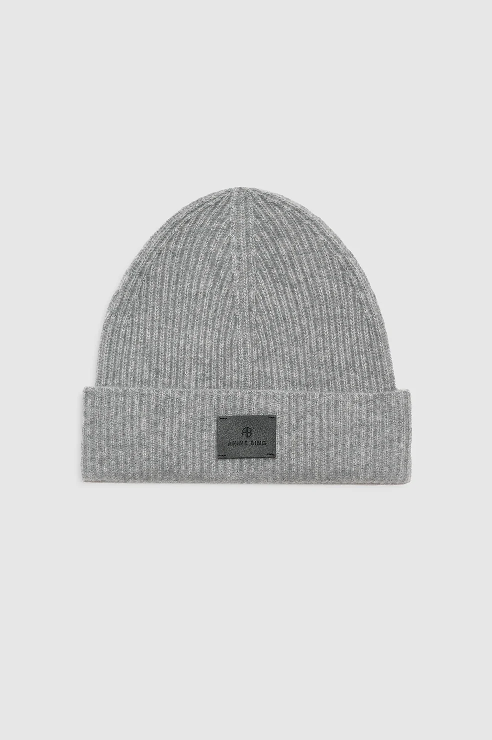 Carley Beanie - Medium Heather Grey Cashmere