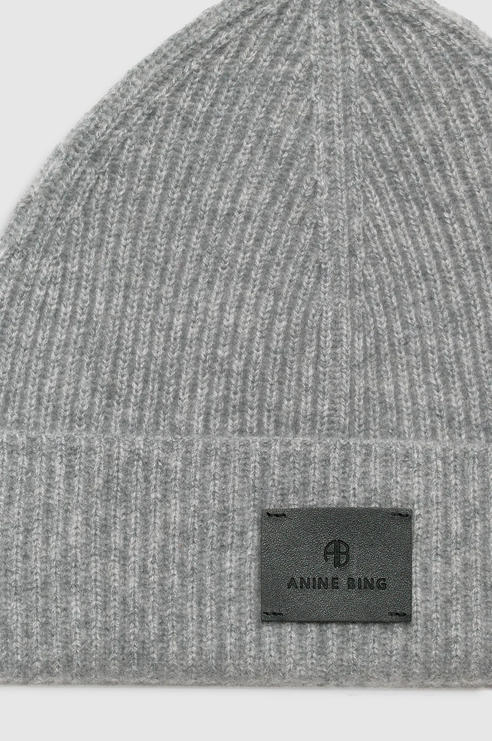 Carley Beanie - Medium Heather Grey Cashmere
