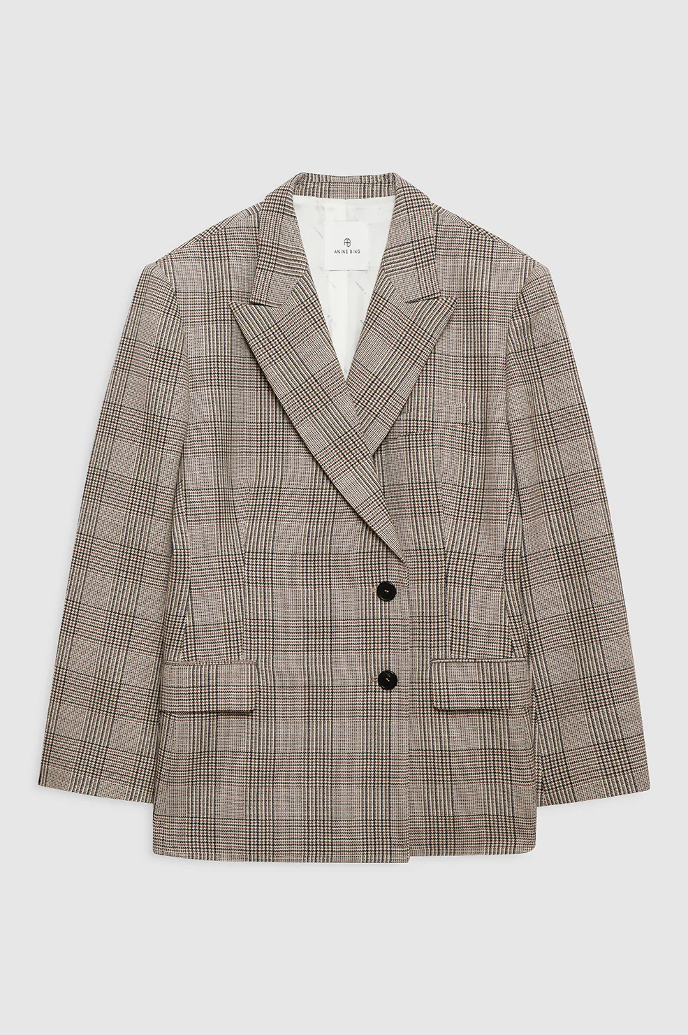 Aretha Blazer - Brown Plaid