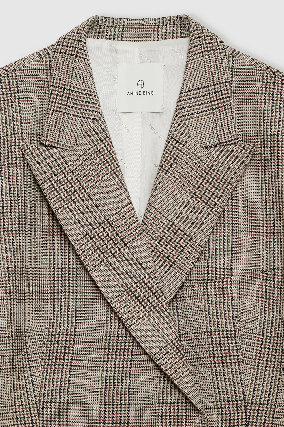 Aretha Blazer - Brown Plaid