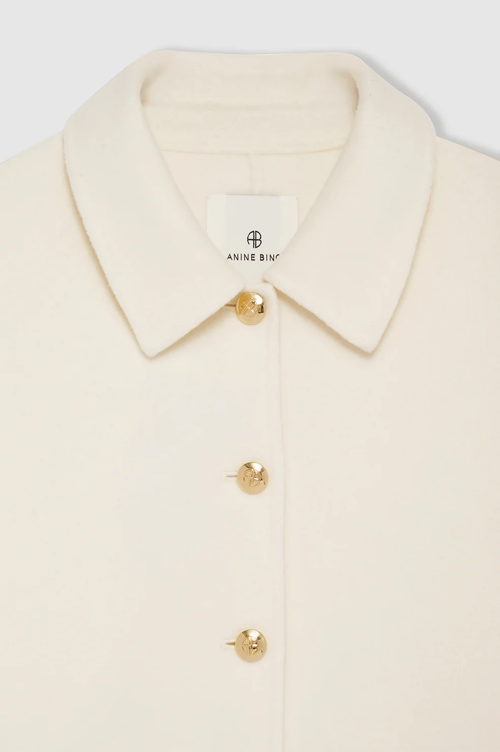 Luca Jacket - Ivory Cashmere Blend