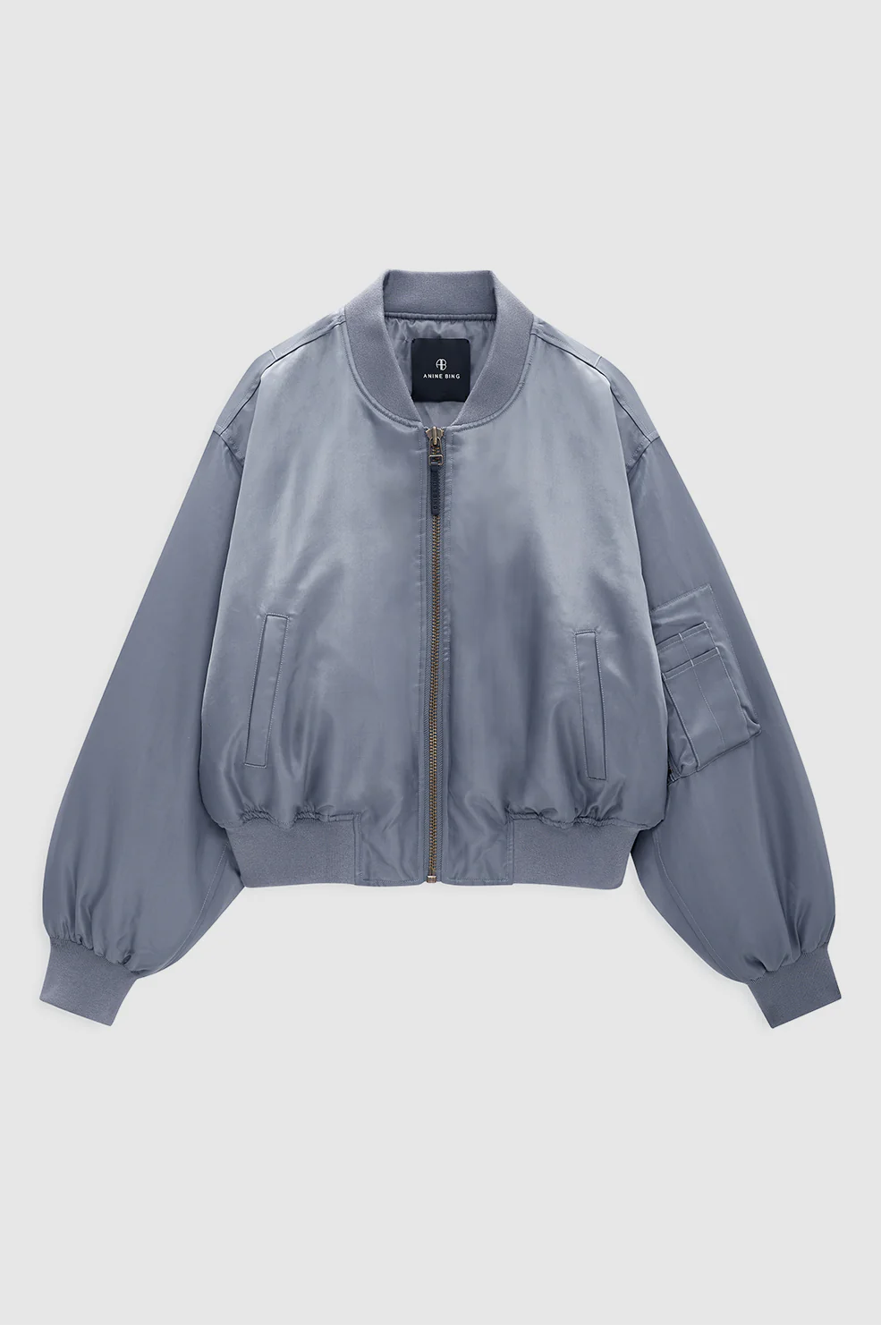 Cropped Leon Bomber - Dark Grey