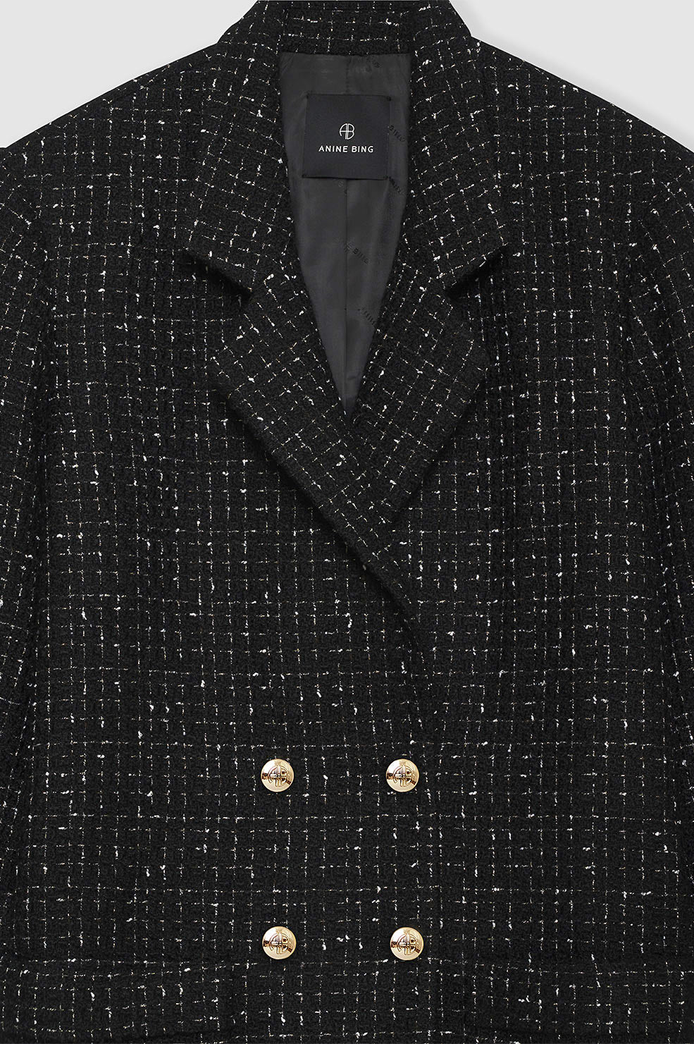4279-katharine-dress-black-and-white-tweed-4.jpg Katharine Dress - Black And White Tweed
