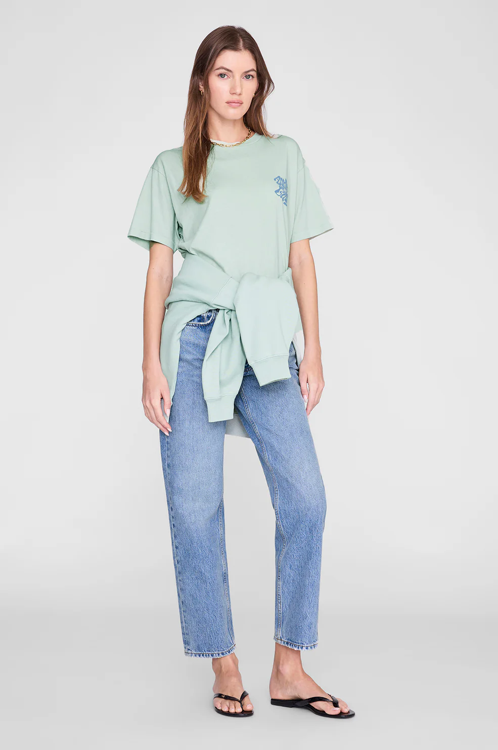 Cade Tee Wave - Washed Seafoam