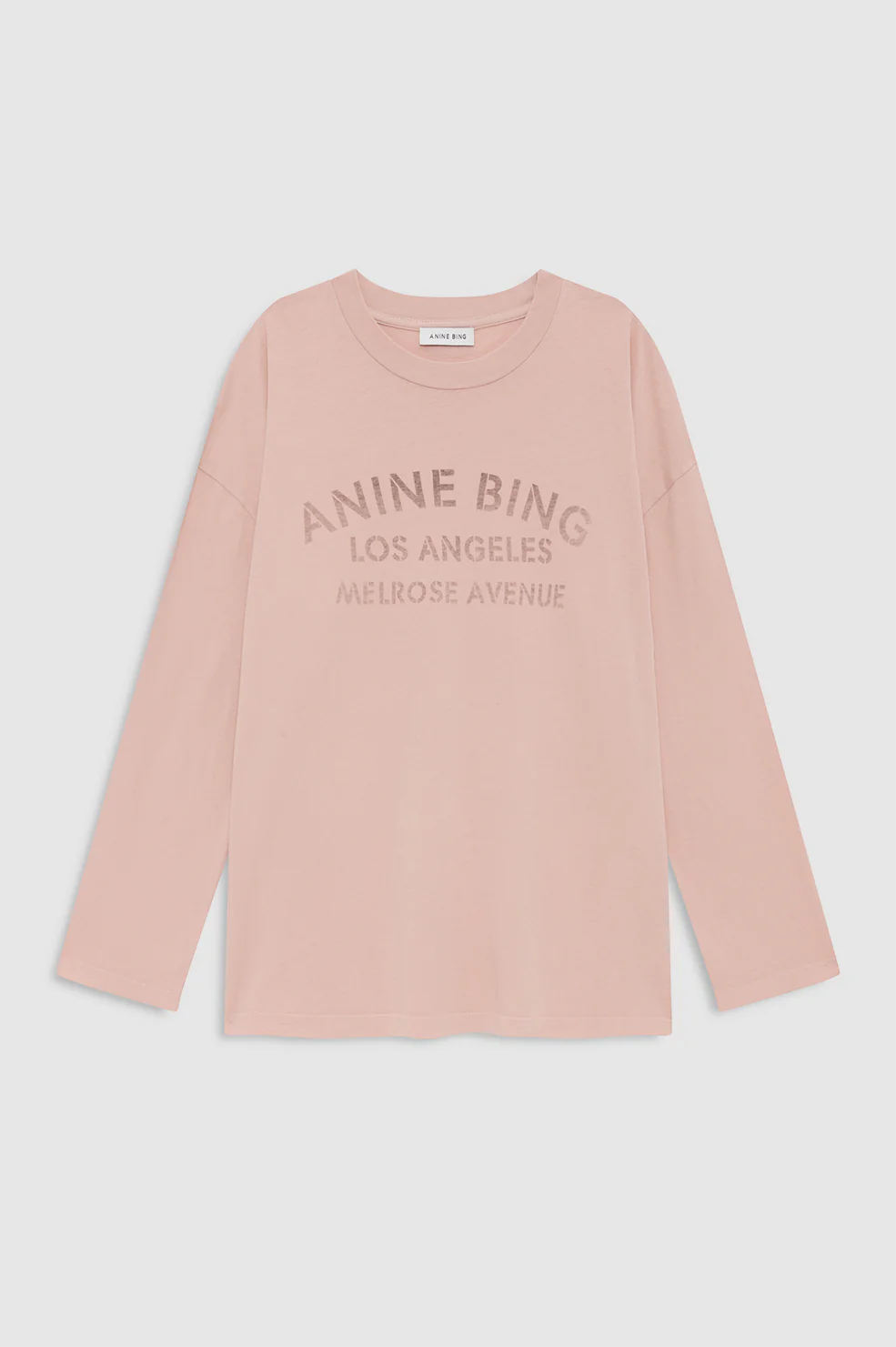 Ivan Long Sleeve Melrose Stencil - Washed Blushed