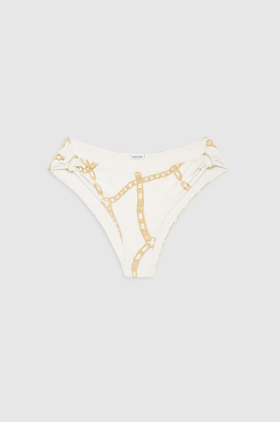 Viv Bikini Bottom - Cream And Tan Link Print