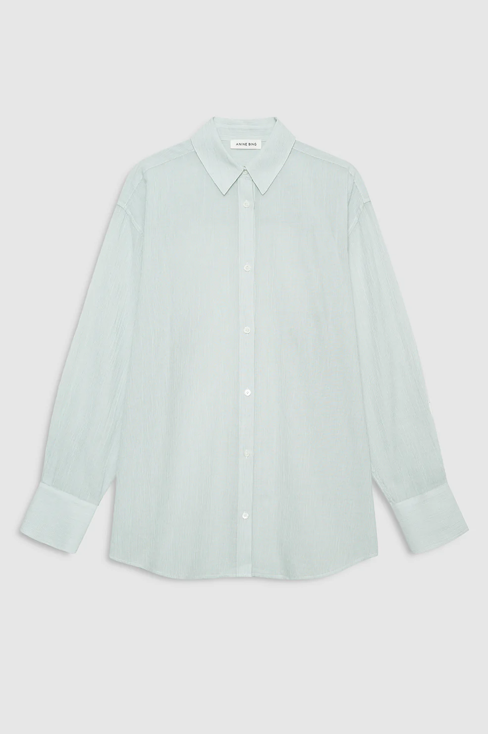 457-plaza-shirt-green-and-white-mini-stripe-3.webp Plaza Shirt - Green And White Mini Stripe