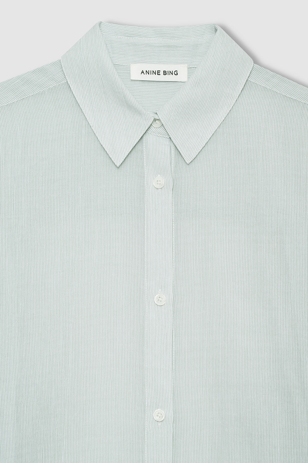 457-plaza-shirt-green-and-white-mini-stripe-4.jpg Plaza Shirt - Green And White Mini Stripe