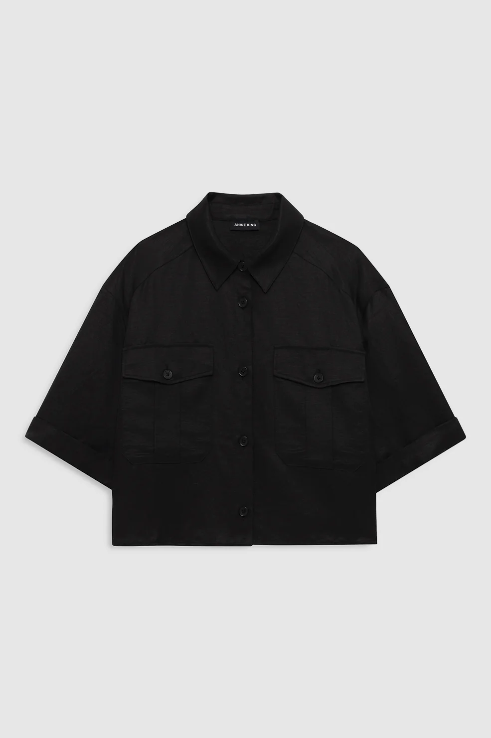 467-edith-shirt-black-linen-blend-3.webp Edith Shirt - Black Linen Blend