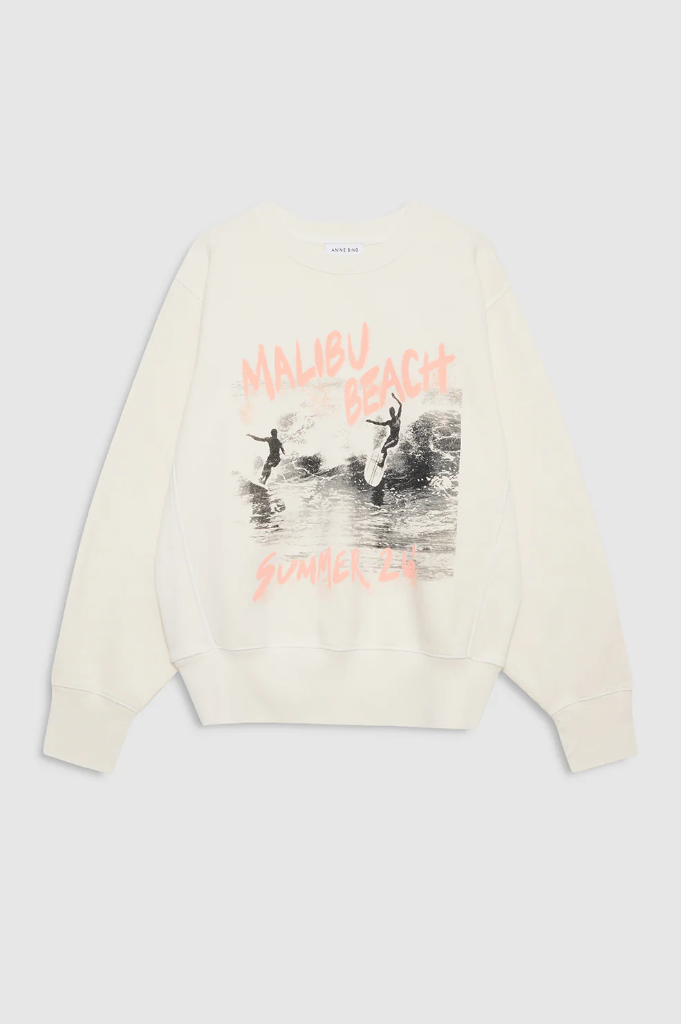 Harry Shrunken Sweatshirt Surfer - Washed Buttercream