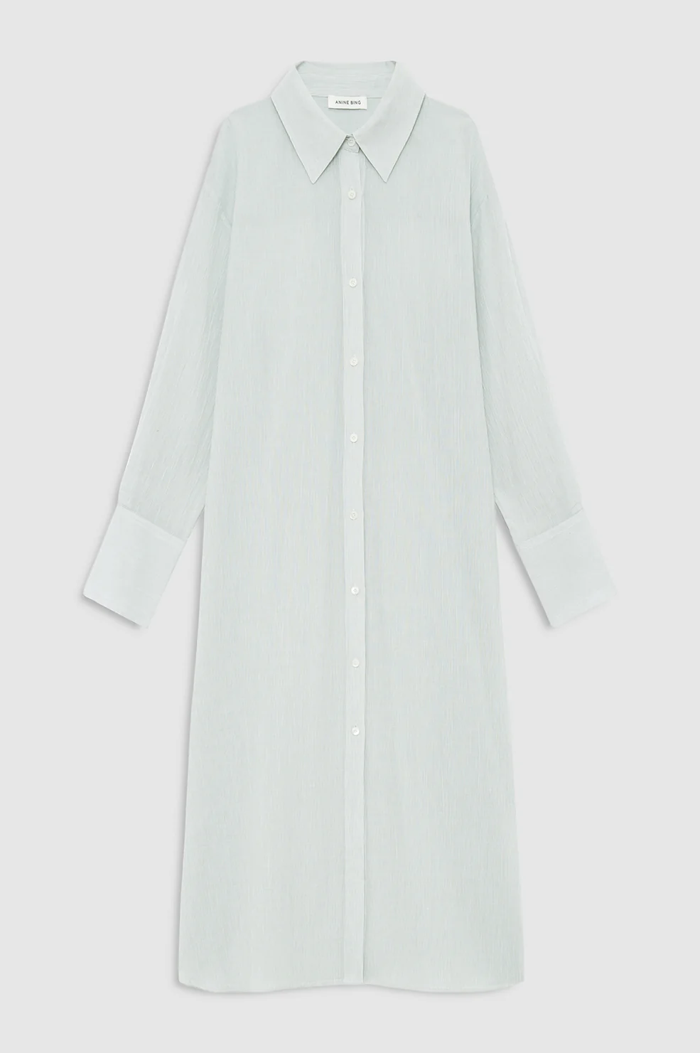 Noemi Dress - Green And White Mini Stripe