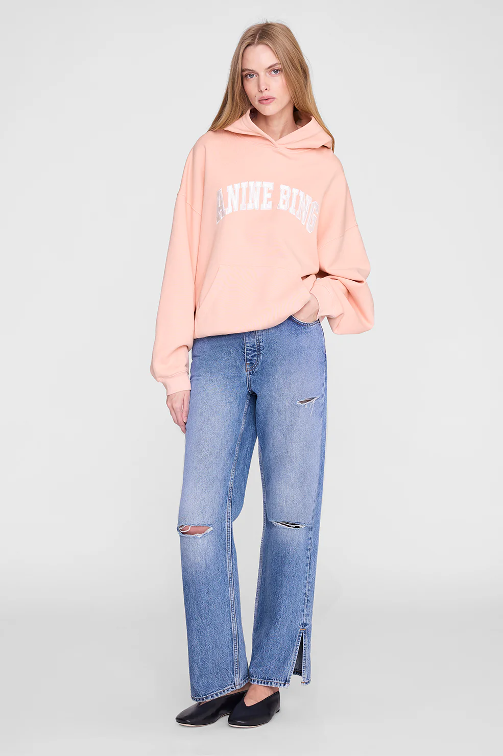 Harvey Sweatshirt Anine Bing - Coral Pink