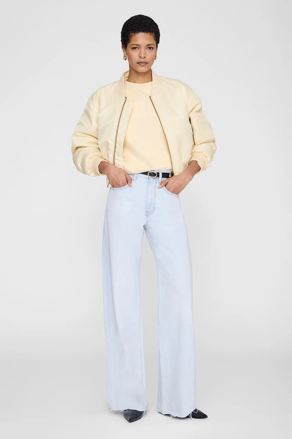 Harry Shrunken Sweatshirt - Butter Yellow