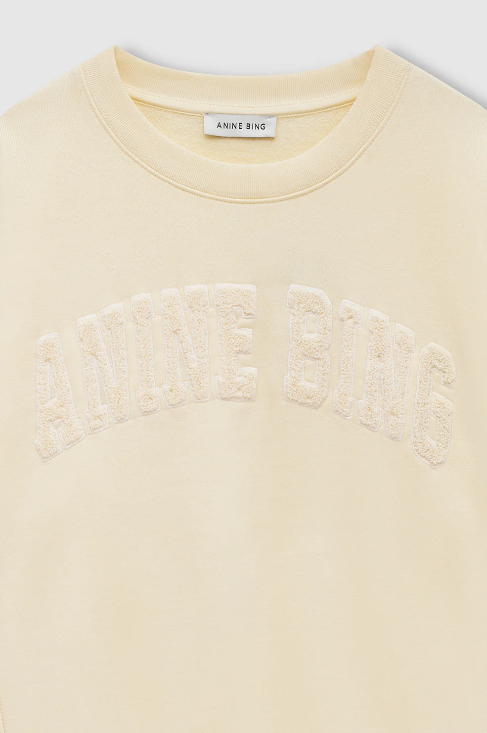 Harry Shrunken Sweatshirt - Butter Yellow