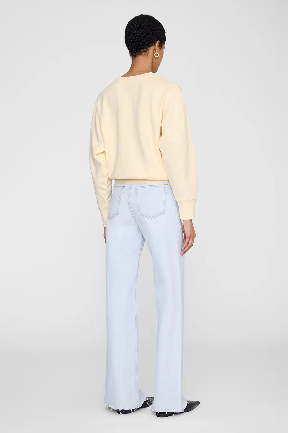 Harry Shrunken Sweatshirt - Butter Yellow