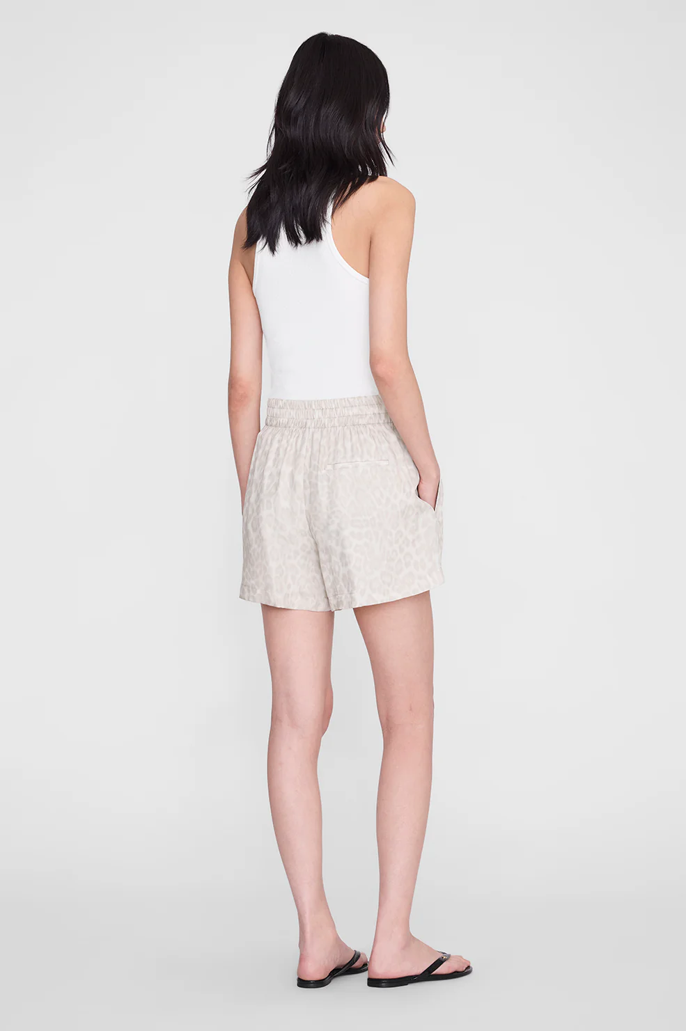 Kam Short - Washed White Leopard