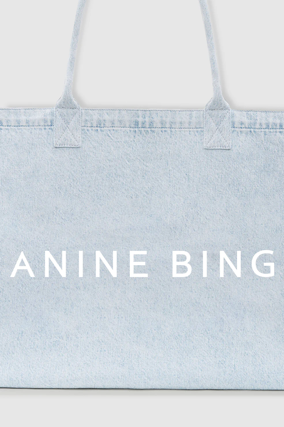 Leo Denim Tote - Lucid Blue