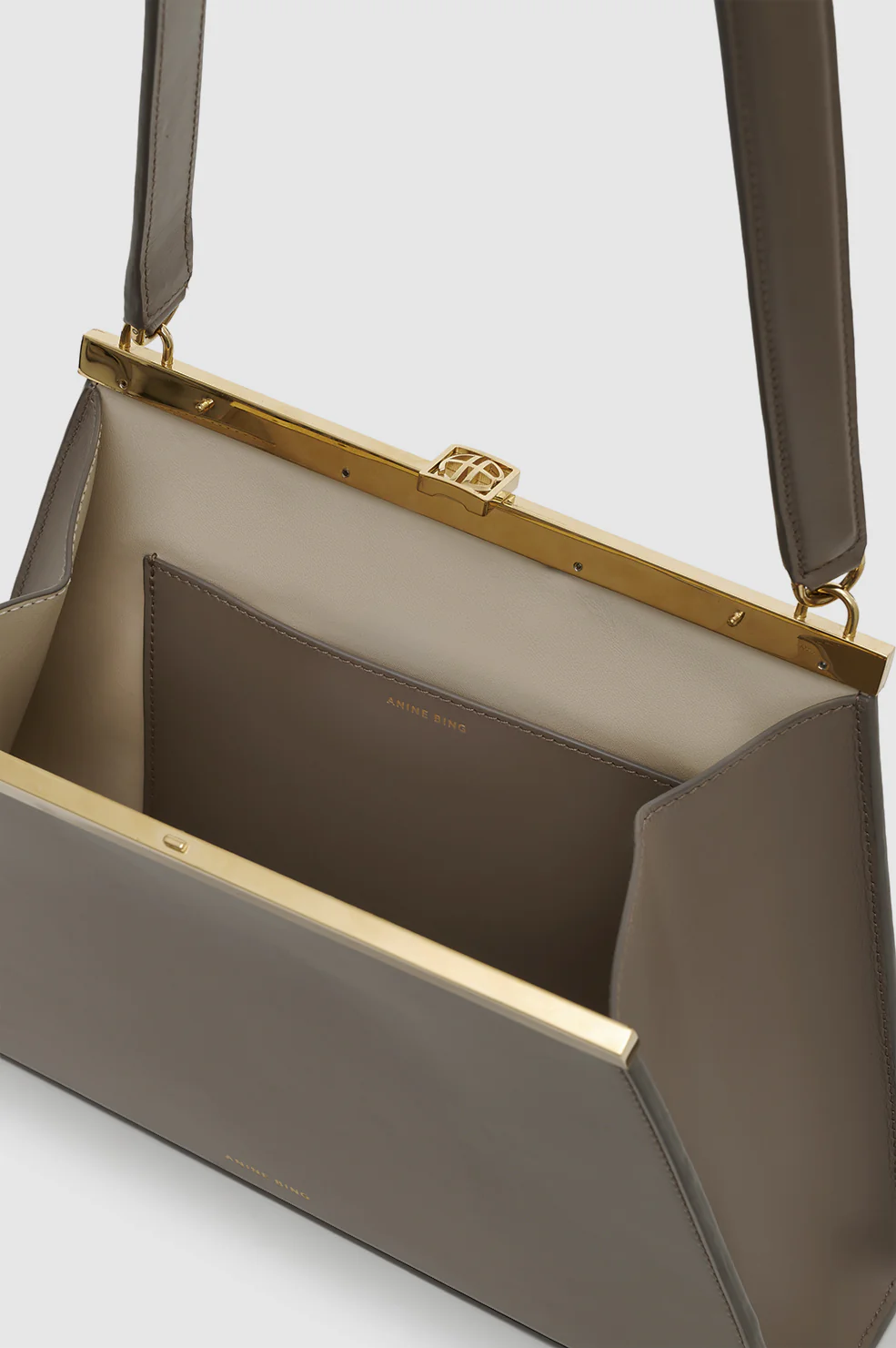 Anine Bag Smooth Leather - Taupe