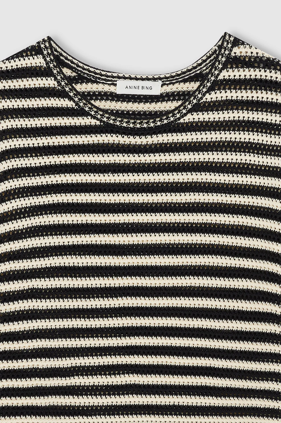 Theo Sweater - Black And Ivory Stripe