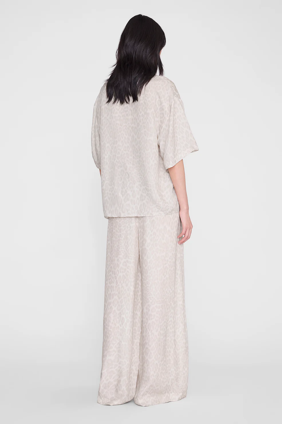 Roslyn Pant - Washed White Leopard