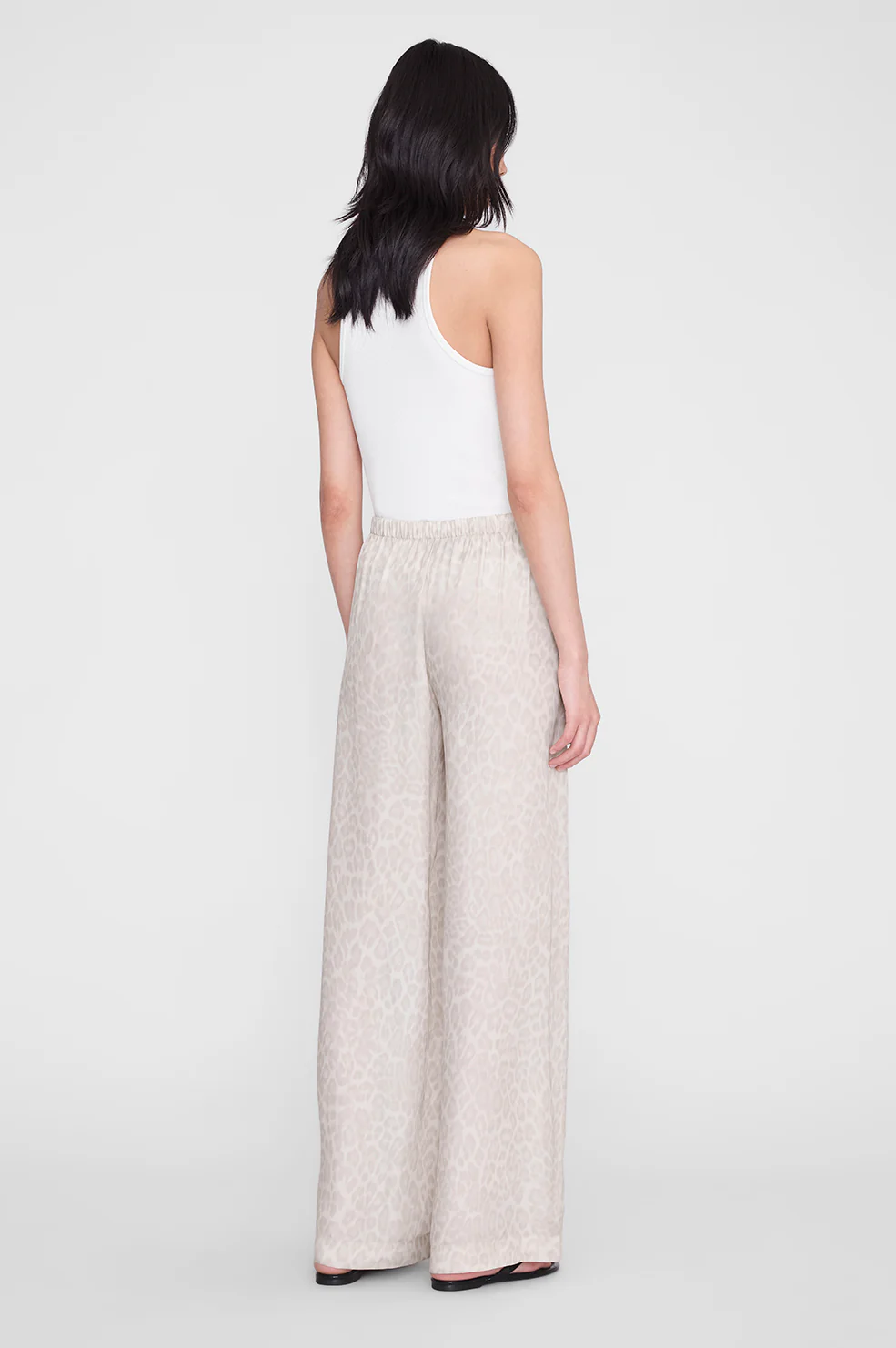 Roslyn Pant - Washed White Leopard