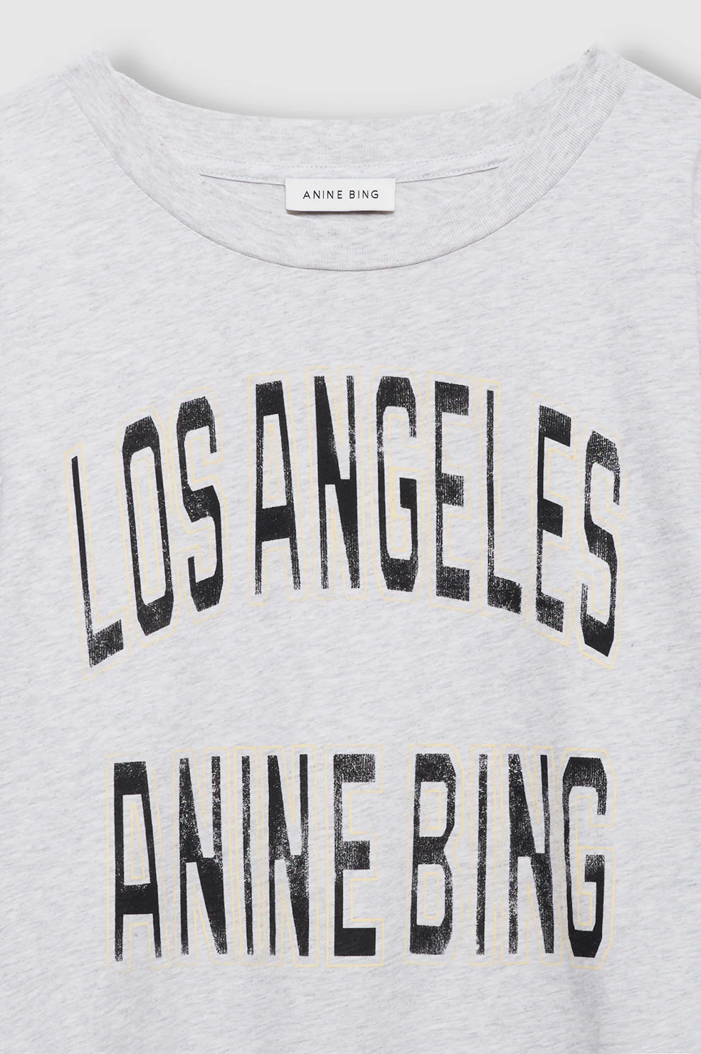 Johnny Cropped Tee - Grey Melange