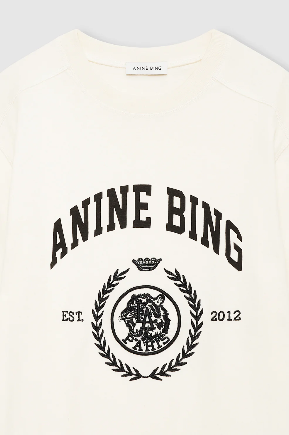 Jaylin Tee Collegiate - Washed Cream