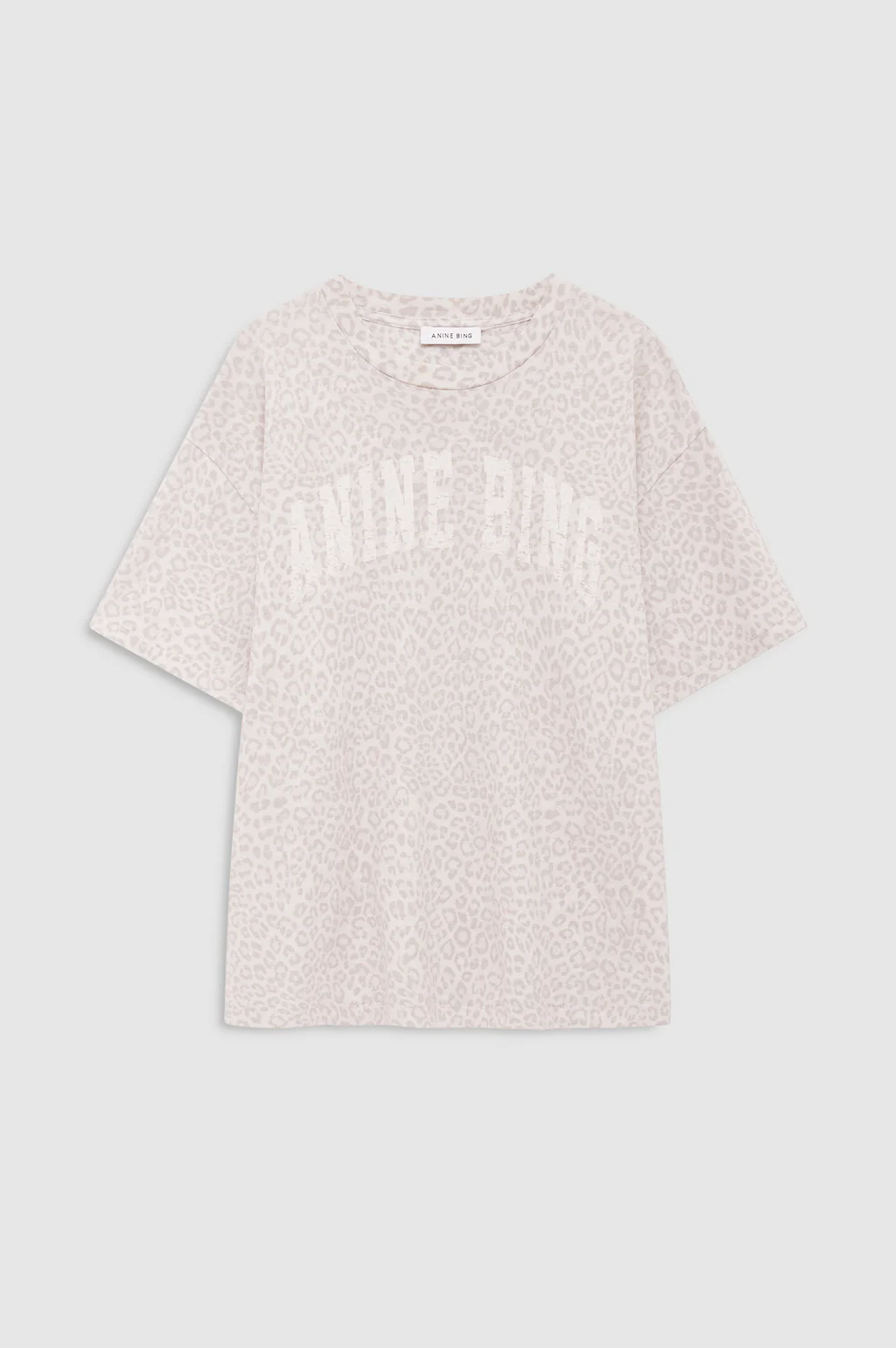 Cade Tee Anine Bing - Washed White Leopard