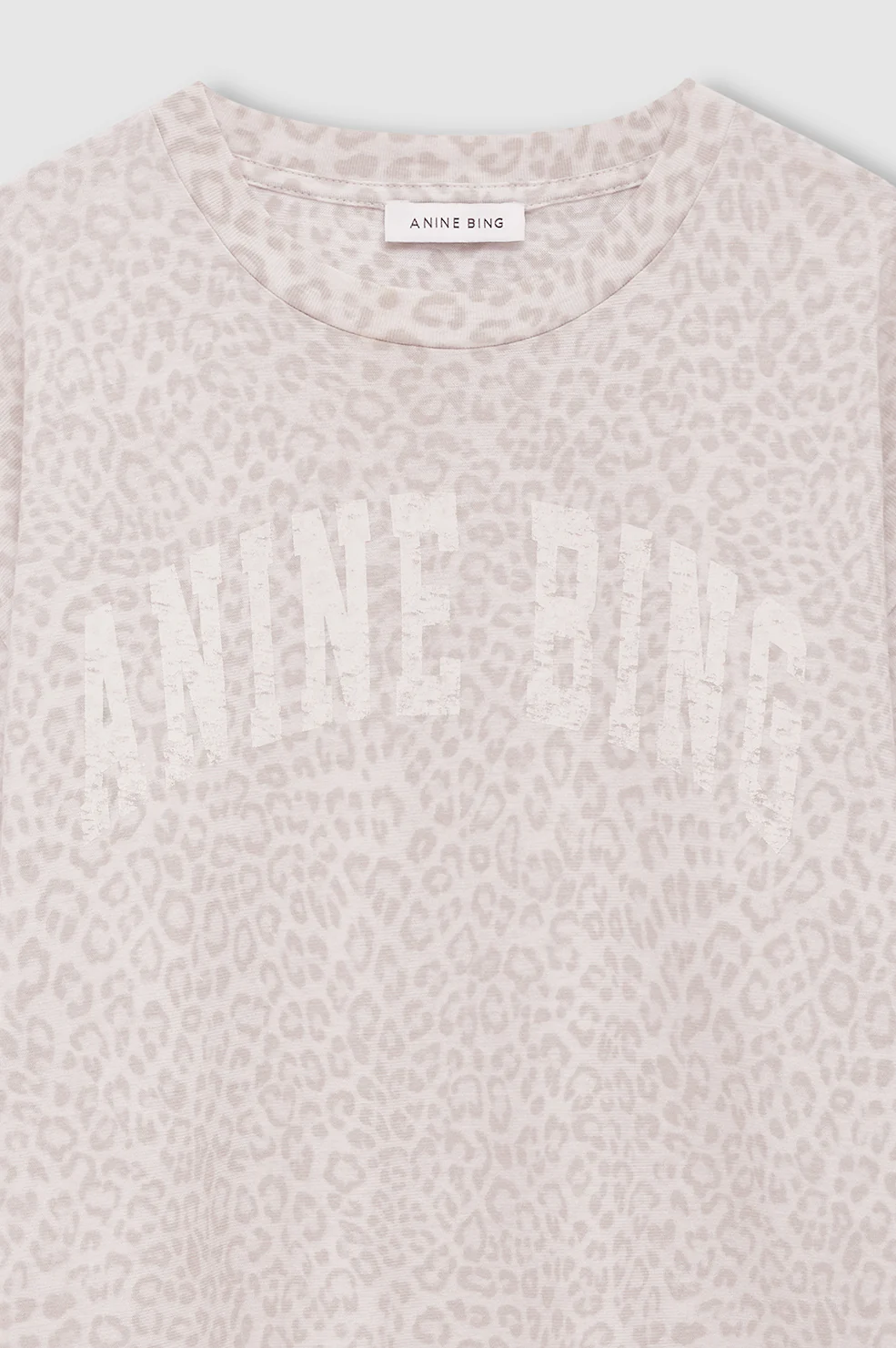 Cade Tee Anine Bing - Washed White Leopard