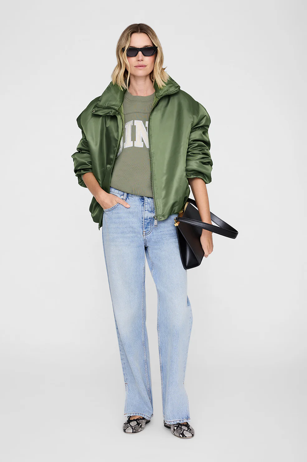 Trenton Sweatshirt Bing - Washed Olive