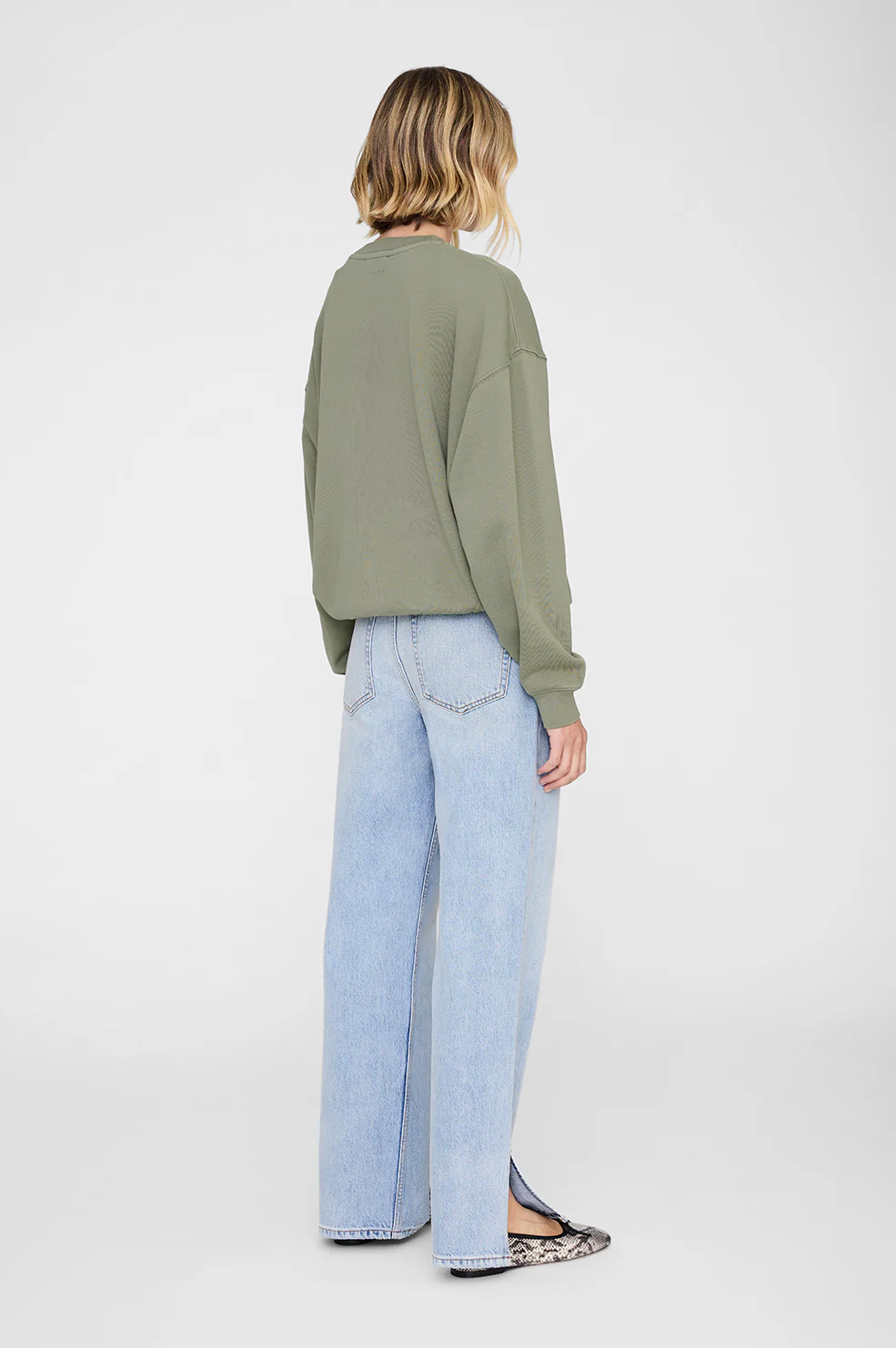 Trenton Sweatshirt Bing - Washed Olive