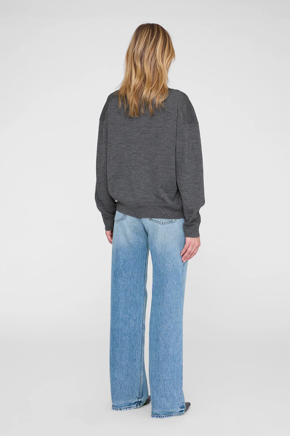Lee Polo Sweater - Medium Heather Grey