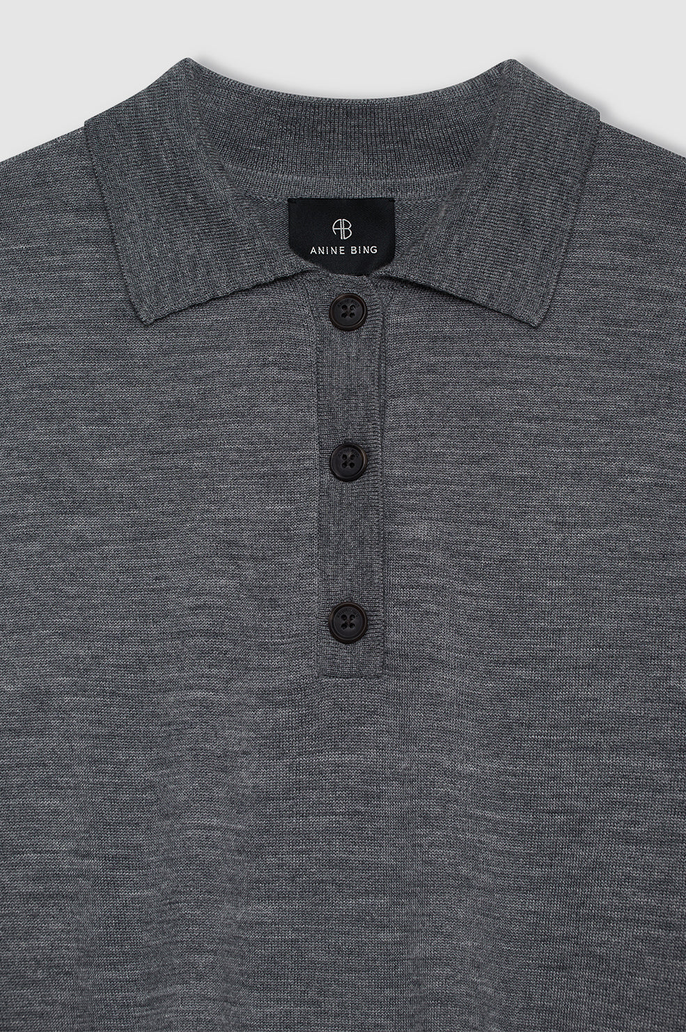 Lee Polo Sweater - Medium Heather Grey