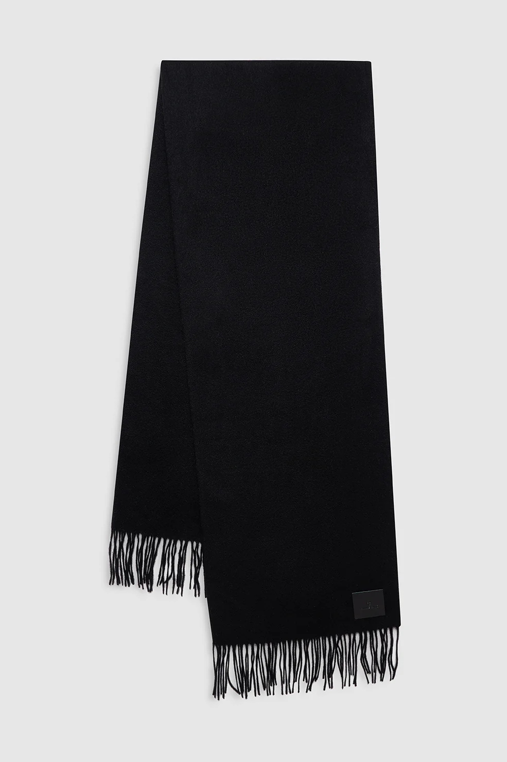 Augustina Scarf - Black Wool
