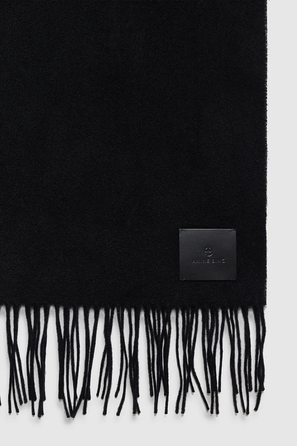 Augustina Scarf - Black Wool